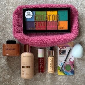 Makeup Revolution Set Foundation Baking Powder Oil Creator Bright Lights Palette